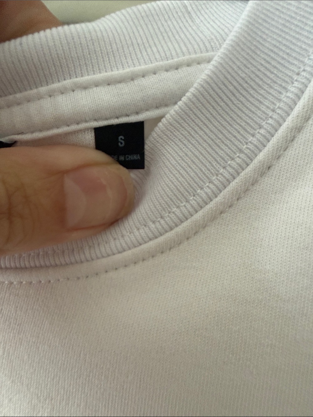 Cuts Classic White Crewneck Tee - Picture 3 of 4